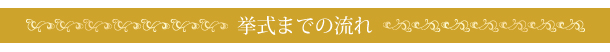 挙式までの流れ