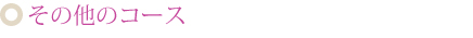 その他のコース